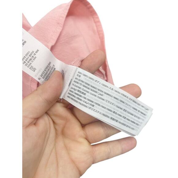 Abercrombie and Fitch O Ring Pink Shirt Dress Y2K Style Collared Size Large - Picture 5 of 8